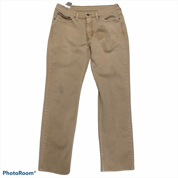 Levi's 514 Men's Straight Khaki Jeans - Picture 4 of 7